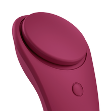 Charger l'image dans la galerie, Vibrateur Sexy Secret rouge vin sur fonc blanc, embout aimanté