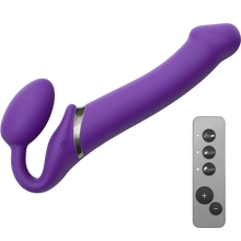 Load image into Gallery viewer, Strap-on me adjustable double dildo with remote
