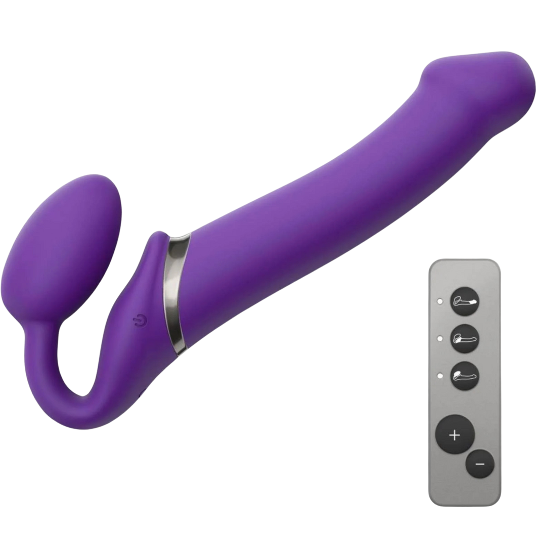 Strap-on me adjustable double dildo with remote