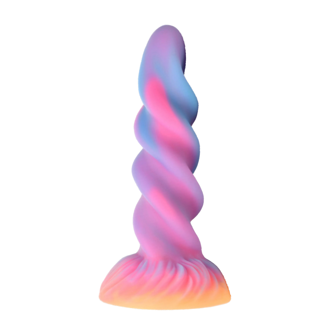 Unicorn-like Moon Rider glow-in-the-dark fantasy dildo by Creature Cocks