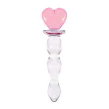 Load image into Gallery viewer, Heart of Glass Dildo - 8&quot;
