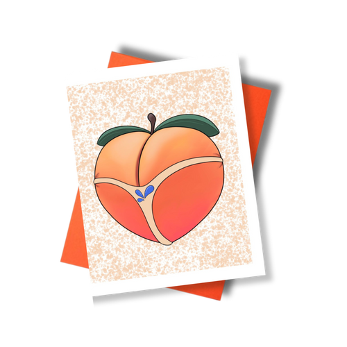Cheeky peach in a string by Minuit Tendre