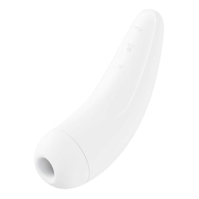 Stimulateur à succion Curvy 2+ blanc de Satisfyer sur fond